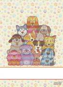 Kitchen towel - Wooff - Coloured footprints