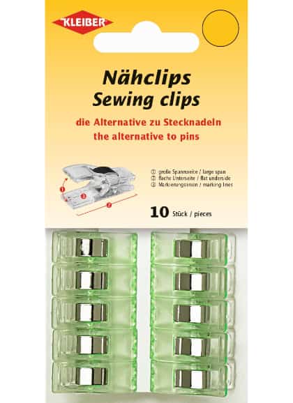 Sewing Clips - Green