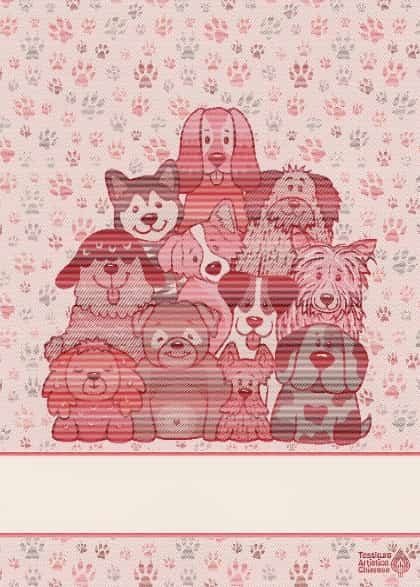 Kitchen towel - Wooff - Red