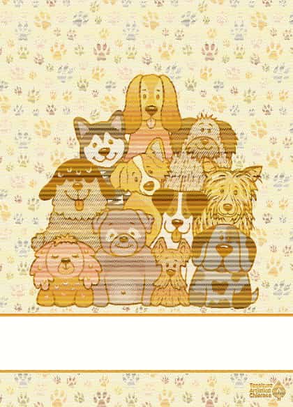 Kitchen towel - Wooff - Yellow