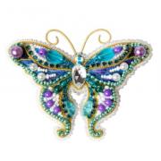 Violet butterfly - Brooch