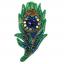 Peacock feather - Brooch