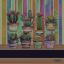 Kitchen towel - Eulalia - Rainbow - Black