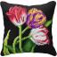 Cushion - Tulips on Black