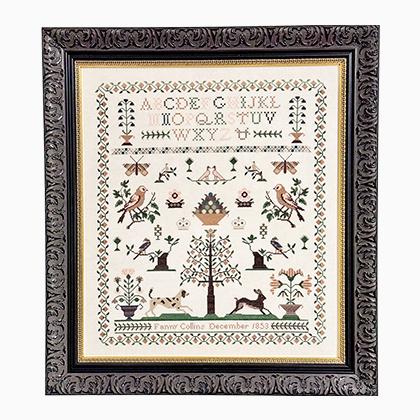 Fanny Collins 1853 Sampler & Pinwheel