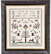 Fanny Collins 1853 Sampler & Pinwheel