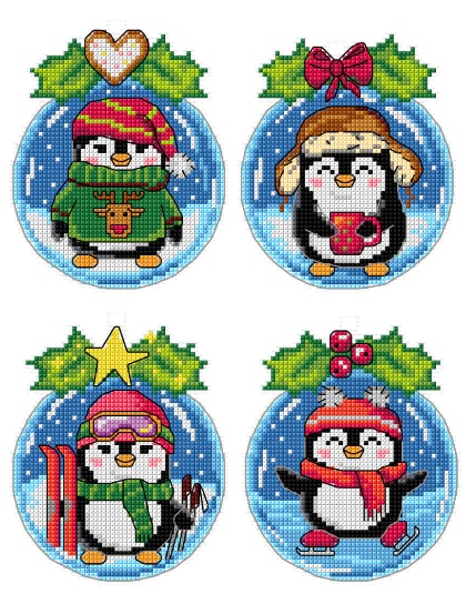 Penguins in a Bauble (4)