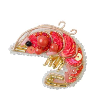 Shrimp - Brooch