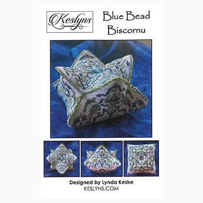 Blue Bead Biscornu