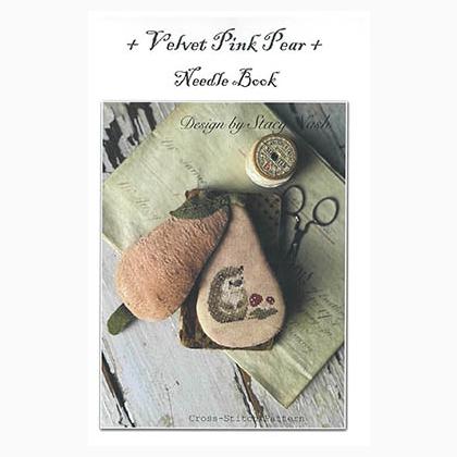 Velvet Pink Pear Needle Book