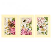 Greeting Cards - Pink silk dahlia