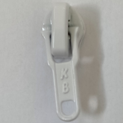 Universal Spiral Zipper Slider - White