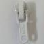Universal Spiral Zipper Slider - White