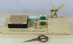 Stand for bobbins and Needle organizer