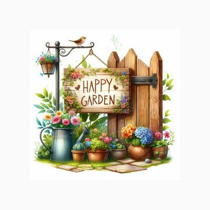 Happy Garden Magnet