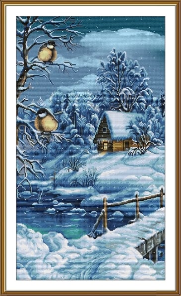 Snow melody of the forest