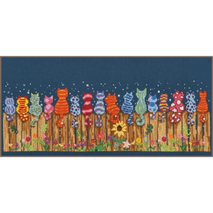 Cats on Fence