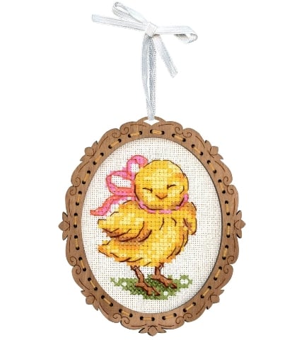 Miniature - Chicken with a bow