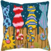 Cushion - Cats on Fence