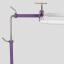 Stainless Steel Needlework Stand - Purple