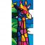 Colourful giraffe