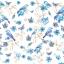 Blossoms and Birdies - Blue Yellow Tanager