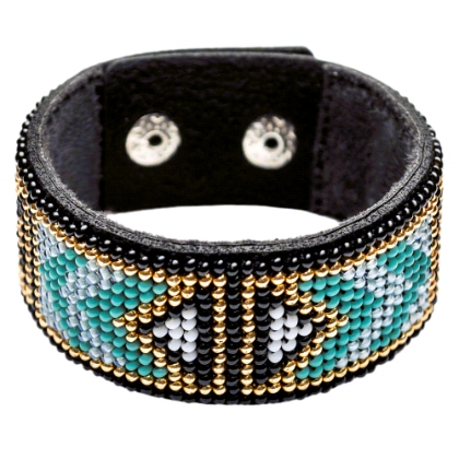 Bracelet - Green and white
