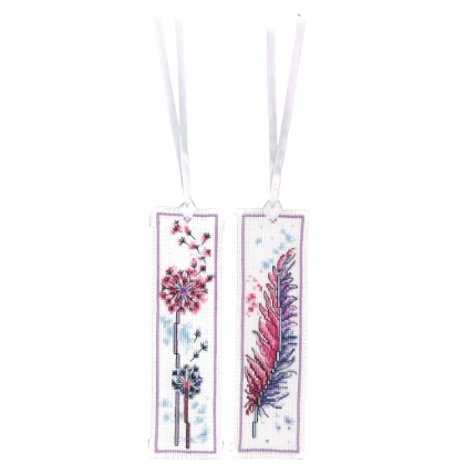 Bookmark - Feather and fluff flower (2)