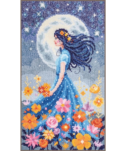 Girl with the moon