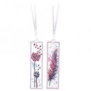 Bookmark - Feather and fluff flower (2)