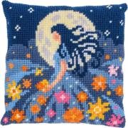 Cushion - Girl with the moon