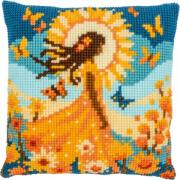 Cushion - Girl with the sun