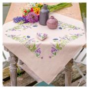 Squared Tablecloth - Purple garden splendor