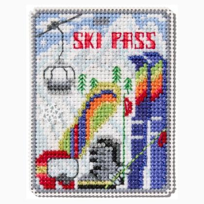 Seasonal Ornament: Ski Pass