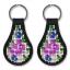 Key ring - Purple flower