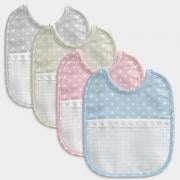 Bib in Polka Dot - Cream