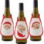 Aprons for bottles - Heads with Santa Claus