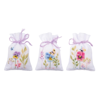 Potpourri bags: Violets (3)