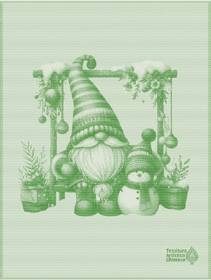 Kitchen towel - Eldrin - Green - NO Aida