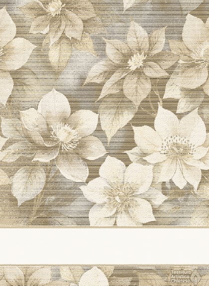 Kitchen towel - Fiori di Natale - Gold-Ecru Lurex