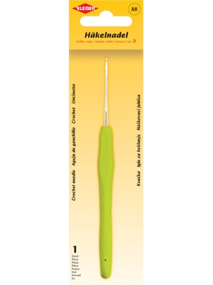 Crochet needle with anti-slip handle - Size 2