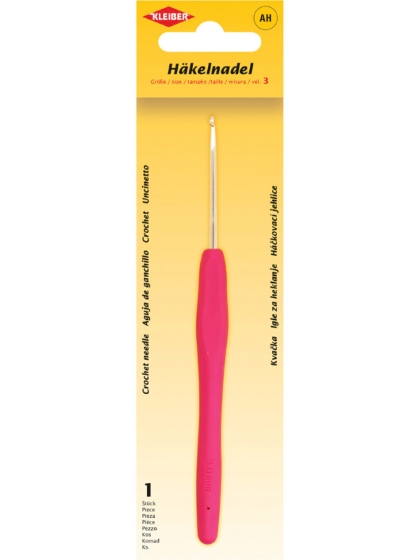 Crochet needle with anti-slip handle - Size 3