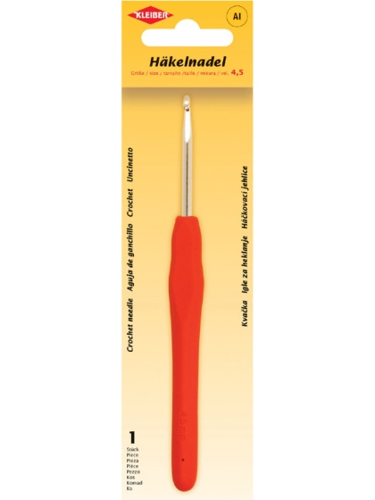 Crochet needle with anti-slip handle - Size 4.5