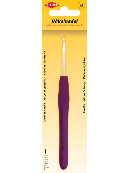 Crochet needle with anti-slip handle - Size 5
