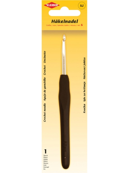 Crochet needle with anti-slip handle - Size 6