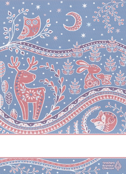Kitchen towel - Incanto - Blue-Red