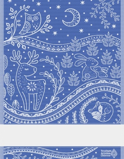 Kitchen towel - Incanto - Blue Lurex
