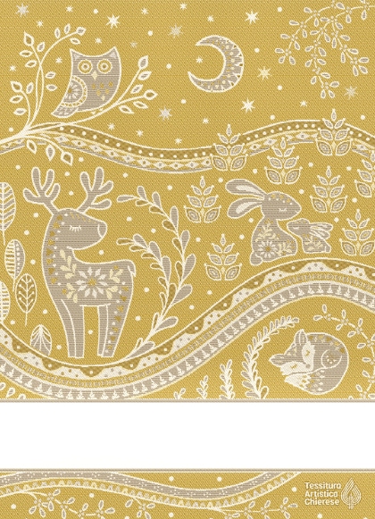 Kitchen towel - Incanto - Yellow-Ecru