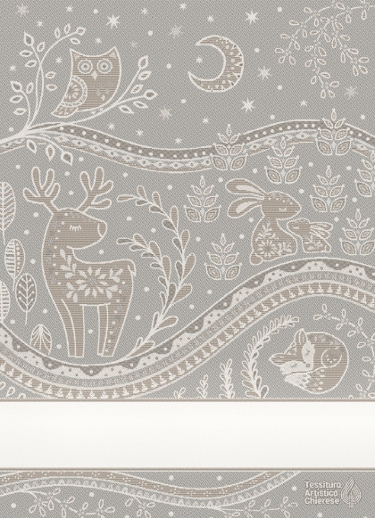 Kitchen towel - Incanto - Grey-Ecru