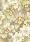 Kitchen towel - Fiori di Natale - Gold-Ecru Lurex - NO Aida